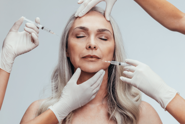 Woman botox, hyaluronic acid, threads, aesthetic treatments